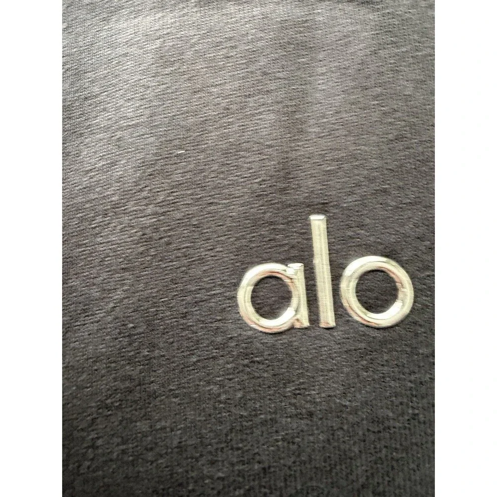 ALO YOGA Accolade 1/4 Zip Pullover Sweatshirt Black Size S Small NWT Fleece
